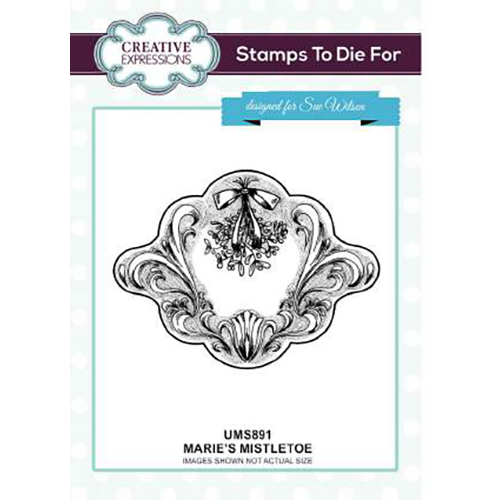 Sue Wilson Stamps To Die For - Marie's Mistletoe Pre Cut Stamp - UMS891